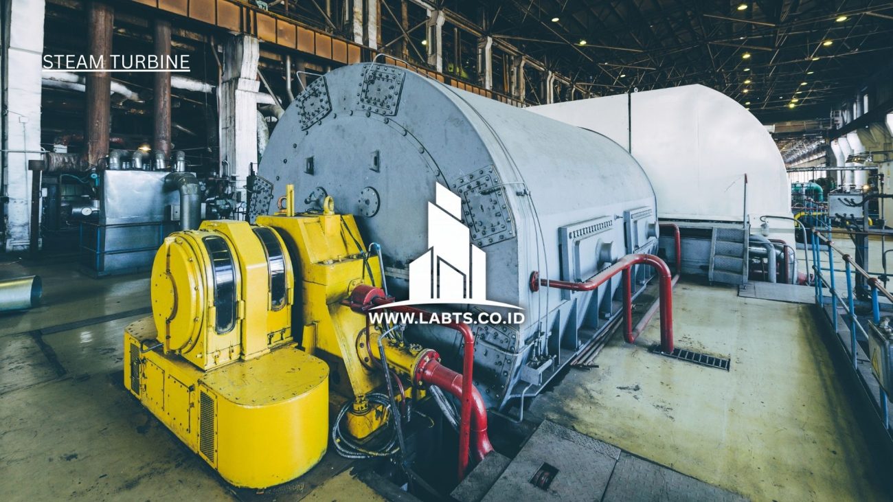turbin uap di pabrik pembangkit listrik energi panas